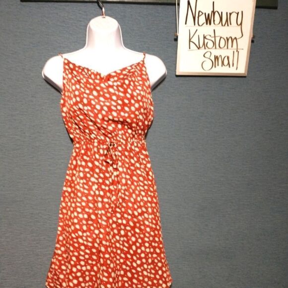 Newbury Kustom silky lined polyester minidress small - Picture 1 of 6